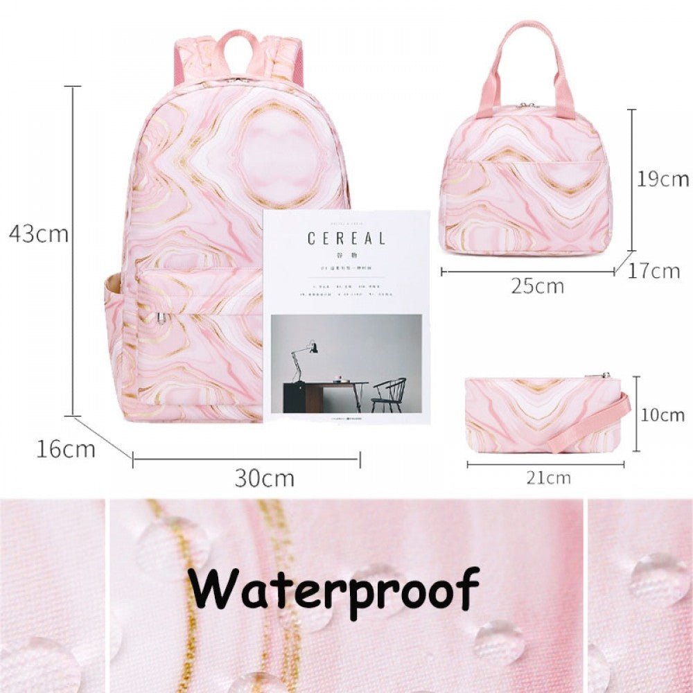 CarryQuest® Trendy Oxford Stoffen Rugzak – L32cm*W16cm*H47cm – Waterbestendig – Perfect voor SchoolCarryQuestSchool RugzakDone
