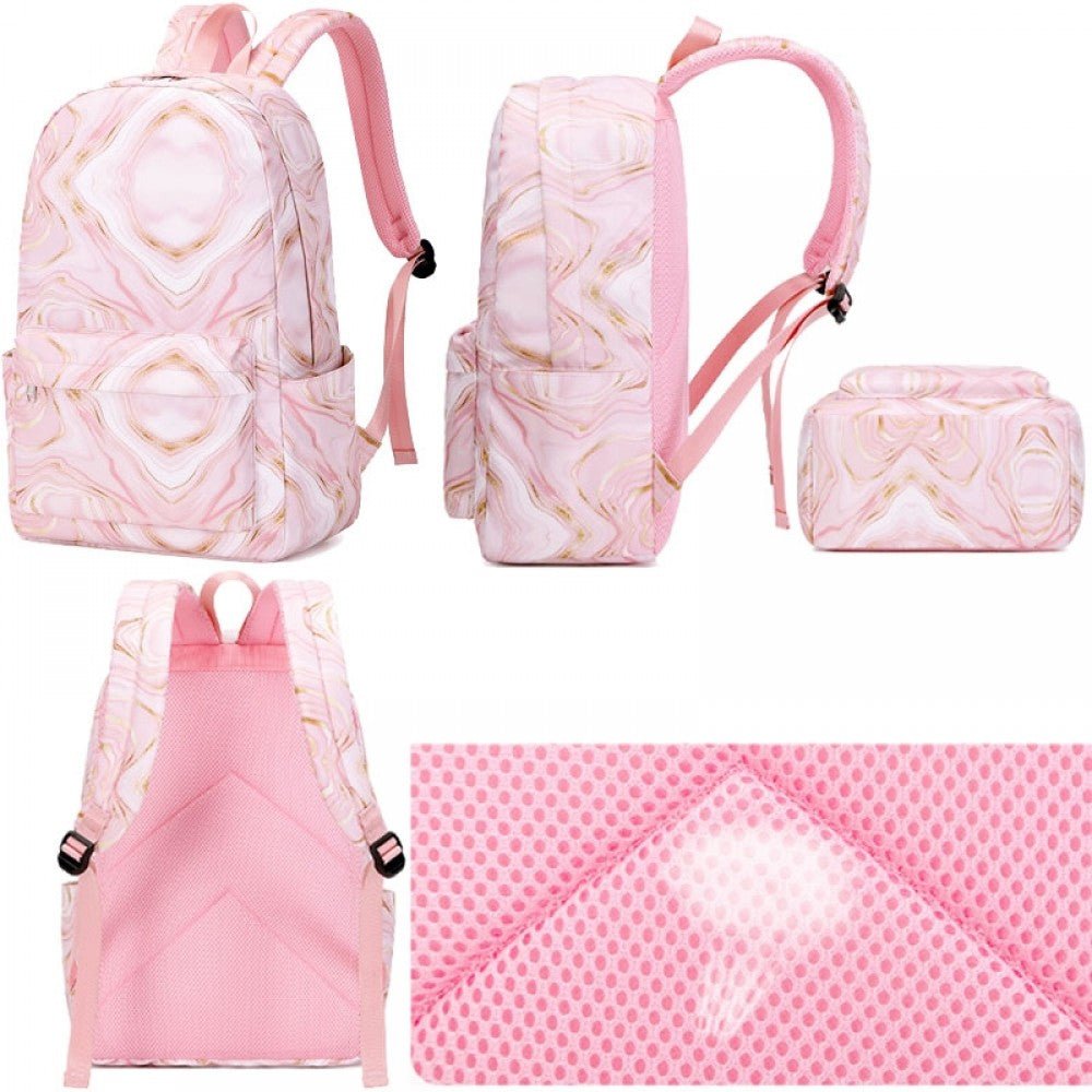 CarryQuest® Trendy Oxford Stoffen Rugzak – L32cm*W16cm*H47cm – Waterbestendig – Perfect voor SchoolCarryQuestSchool RugzakDone