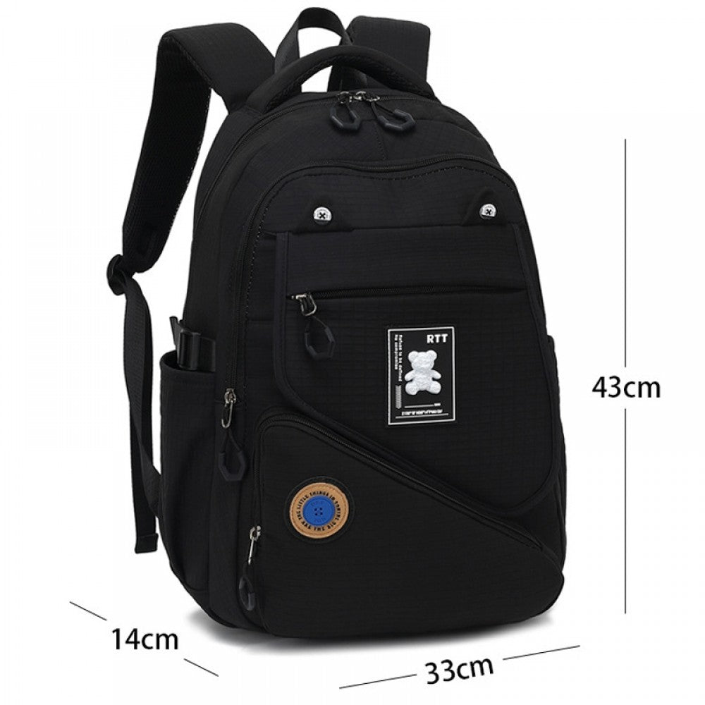 CarryQuest® Trendy Rugzak – Multifunctioneel – School, Reizen & Dagelijks Gebruik – L30cm*W19cm*H44cm – PolyesterCarryQuestSchool RugzakDone