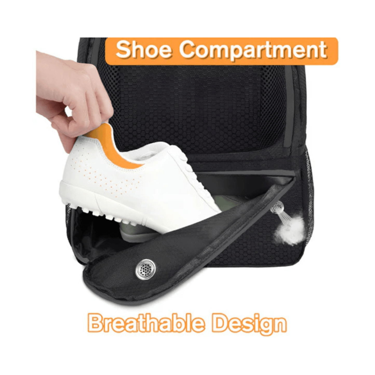 CarryQuest® - Ultieme Voetbaltas - Basketbalrugzak - Waterdicht - ZwartCarryQuestsimple