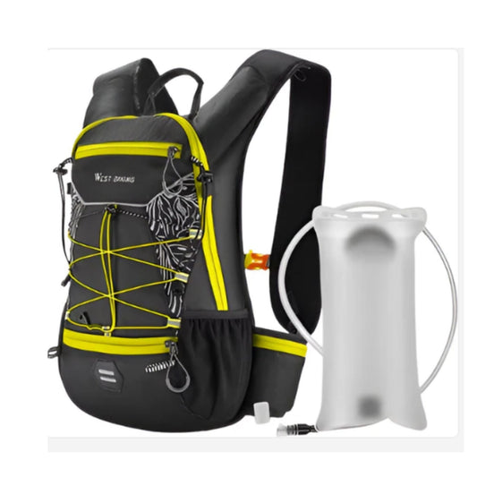 CarryQuest® - Ultralicht 16L Backpack - 2L Knob TPU Water Bag - Waterbestendig - Wandelrugzak - Geel