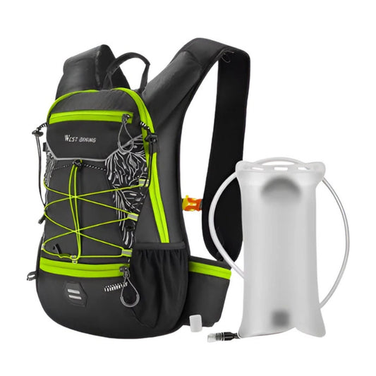 CarryQuest® - Ultralicht 16L Backpack - 2L Knob TPU Water Bag - Waterbestendig - Wandelrugzak - Groen