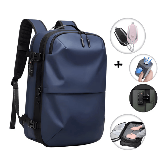 CarryQuest® - Vacuum Rugzak Pro1 - Inclusief Pomp - Blauw