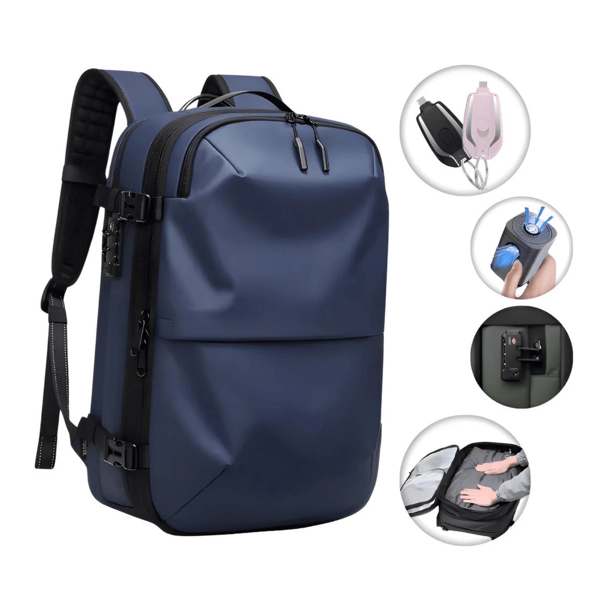 CarryQuest® - Vacuum Rugzak Pro1 - Blauw