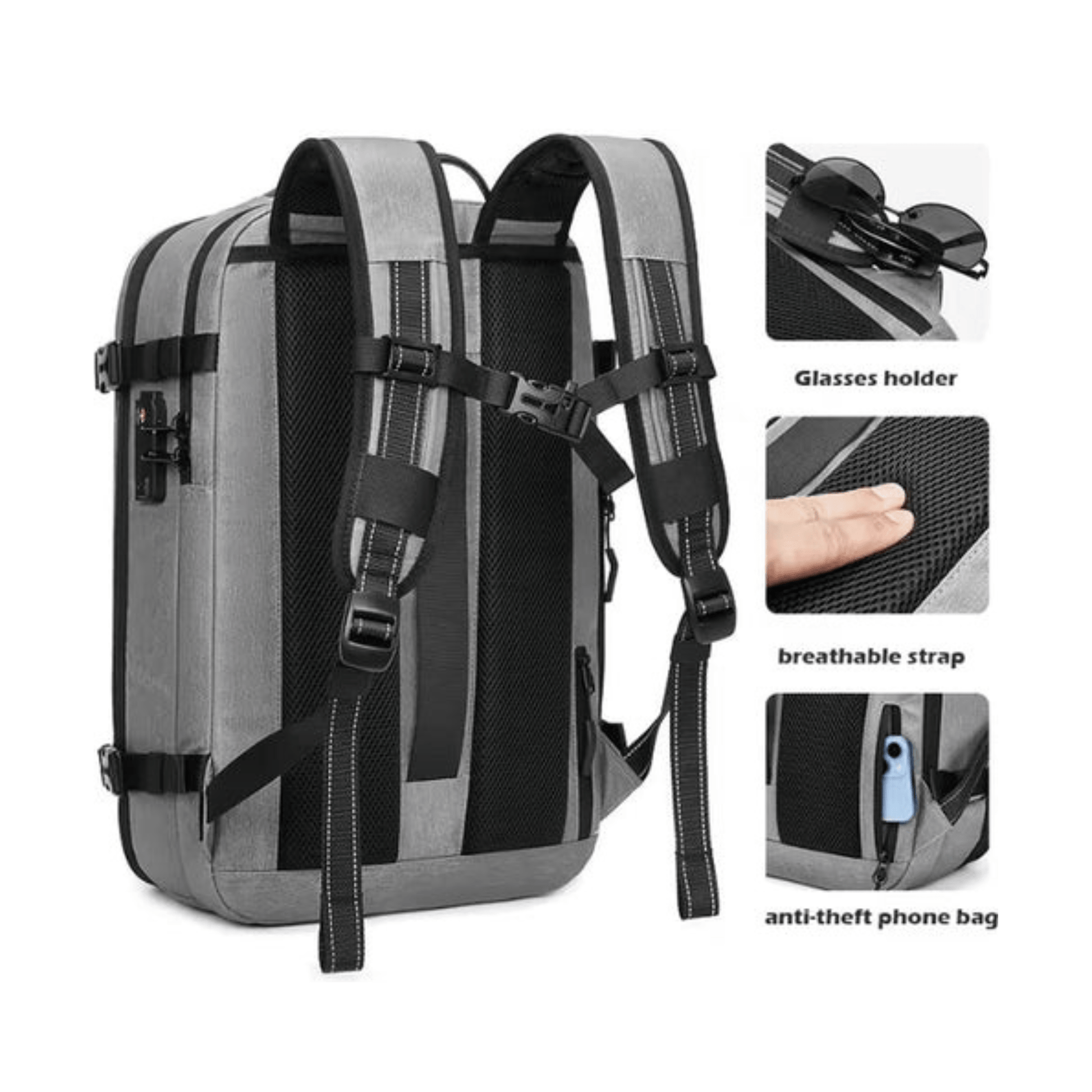 CarryQuest® - Vacuum Rugzak Pro1 - Donker grijs