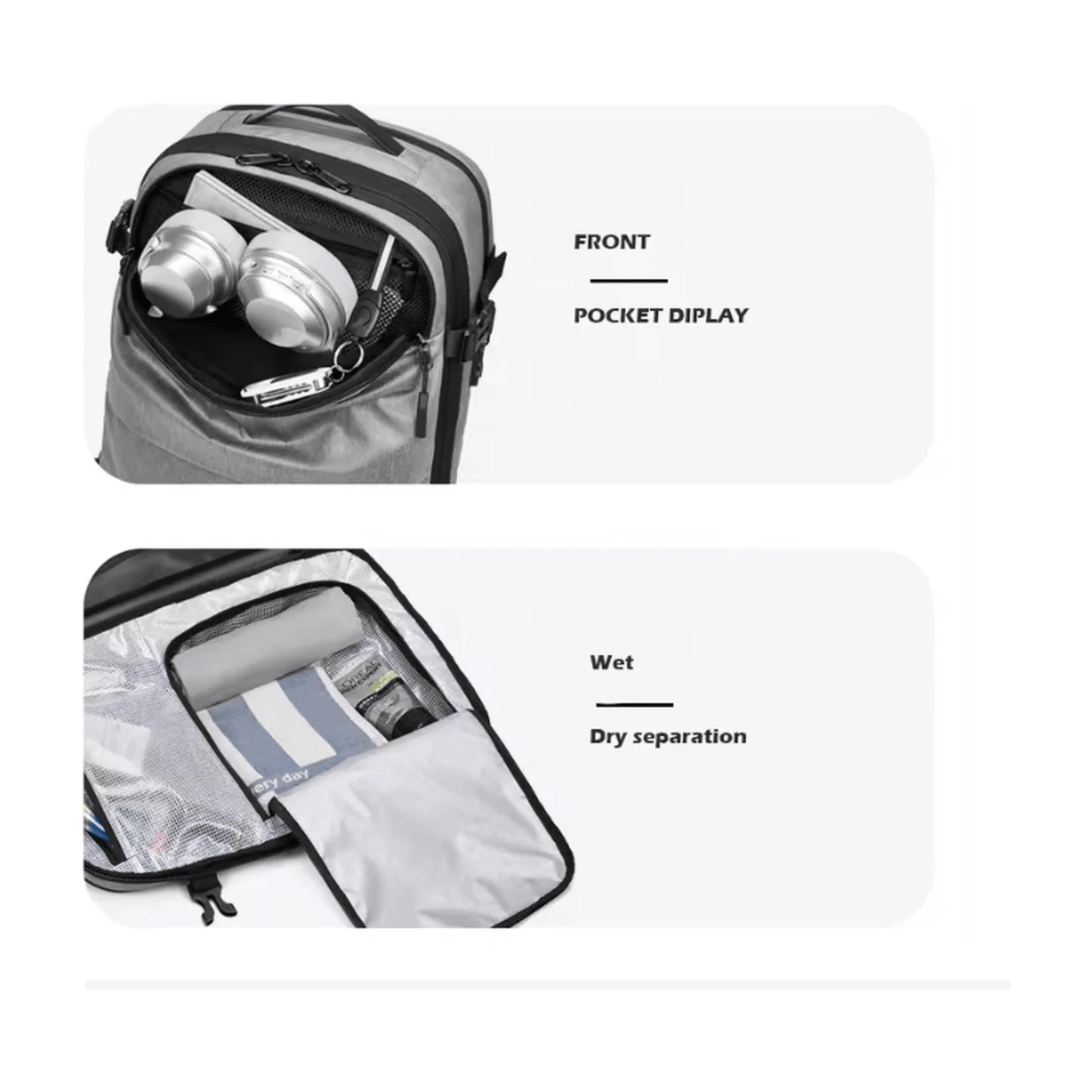 CarryQuest® - Vacuum Rugzak Pro1 - Donker grijs