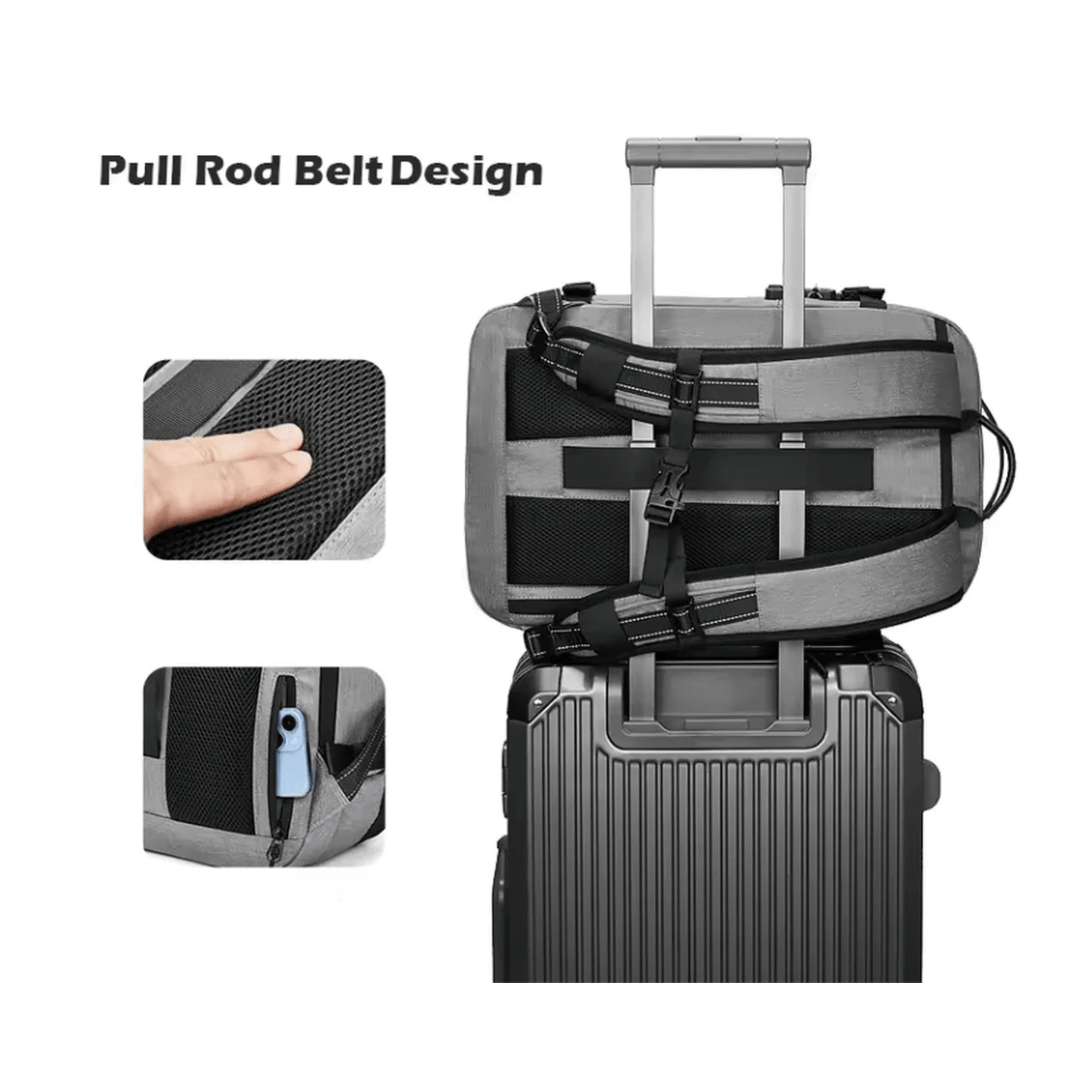 CarryQuest® - Vacuum Rugzak Pro1 - Donker grijs