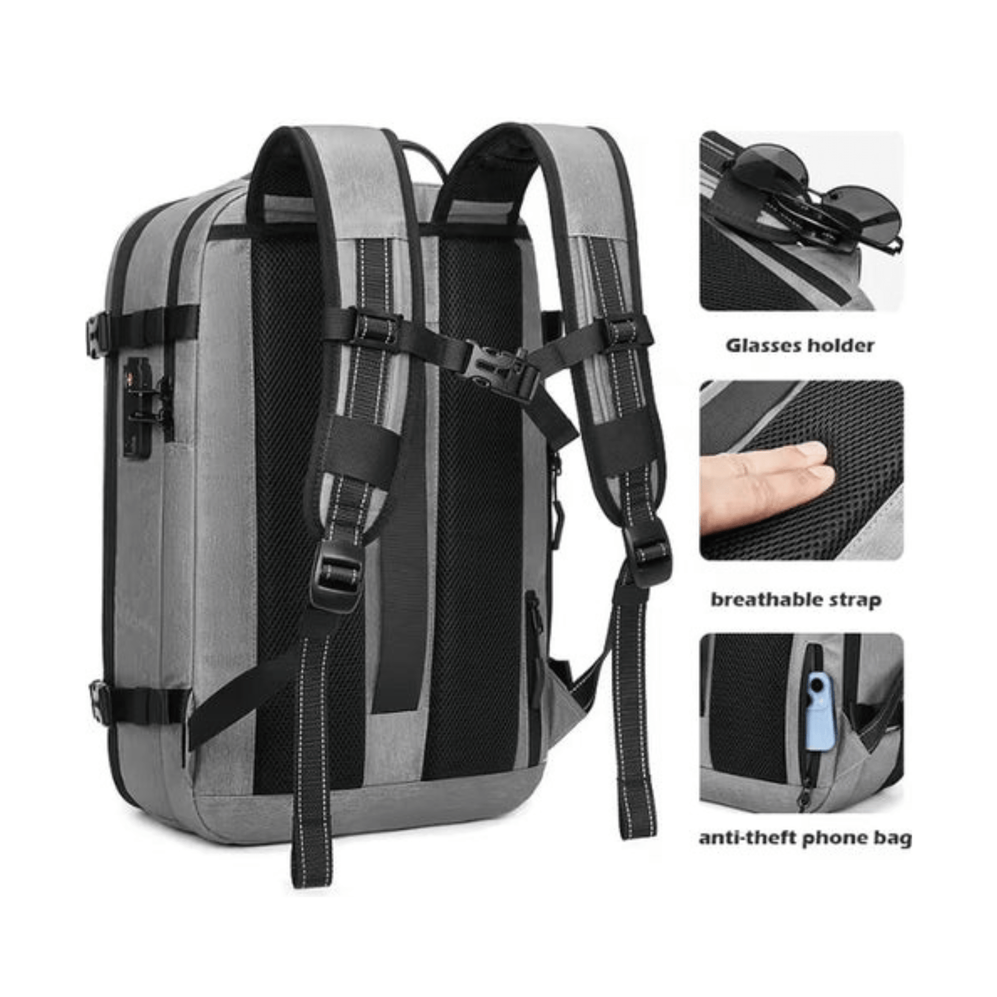 CarryQuest® - Vacuum Rugzak Pro1 - Incl. Pomp - Grijs