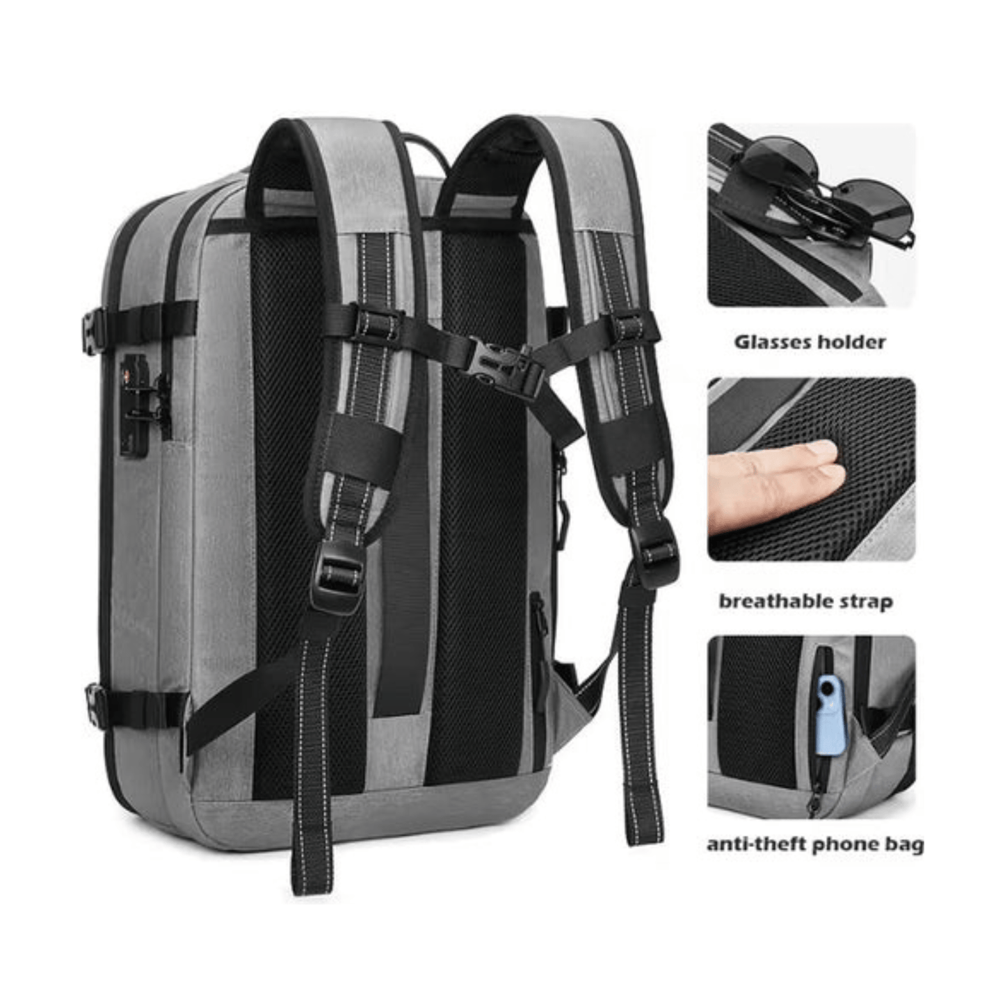 CarryQuest® - Vacuum Rugzak Pro1 - Grijs