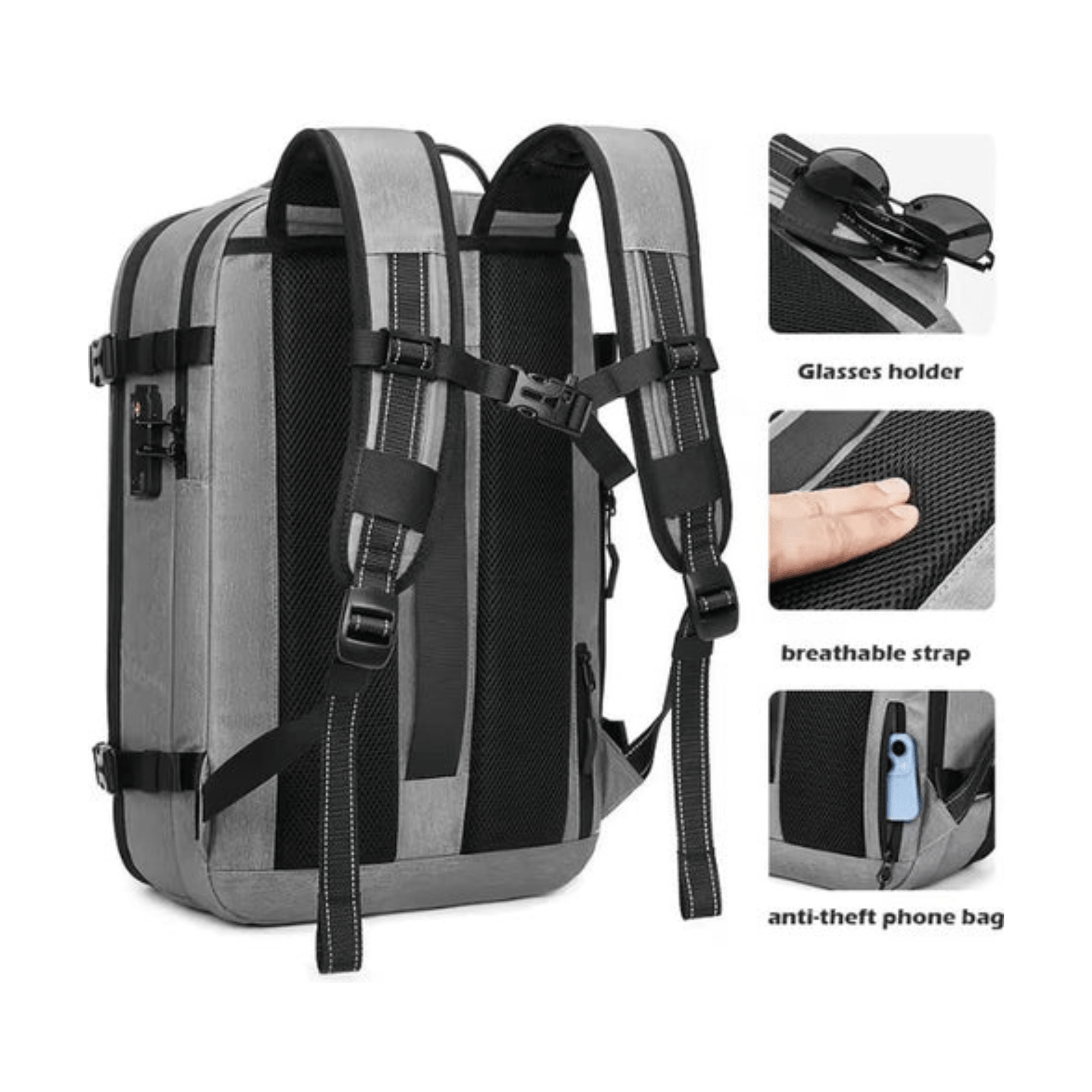 CarryQuest® - Vacuum Rugzak Pro1 - Grijs