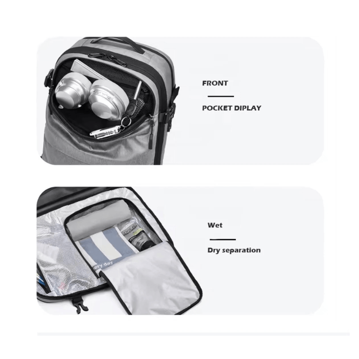 CarryQuest® - Vacuum Rugzak Pro1 - Grijs