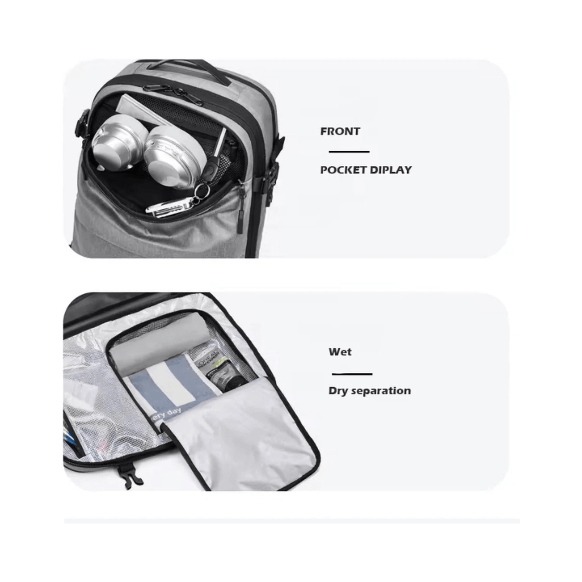 CarryQuest® - Vacuum Rugzak Pro1 - Incl. Pomp - Grijs