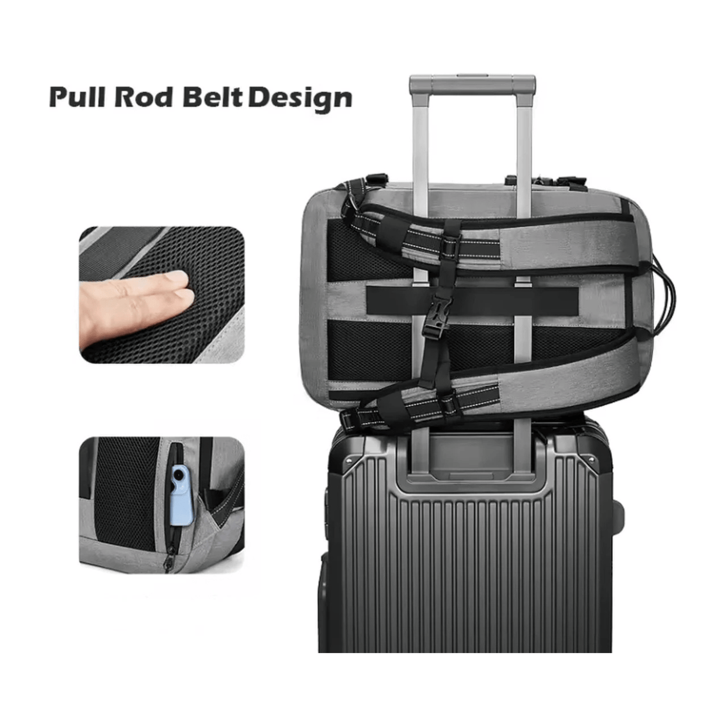 CarryQuest® - Vacuum Rugzak Pro1 - Grijs