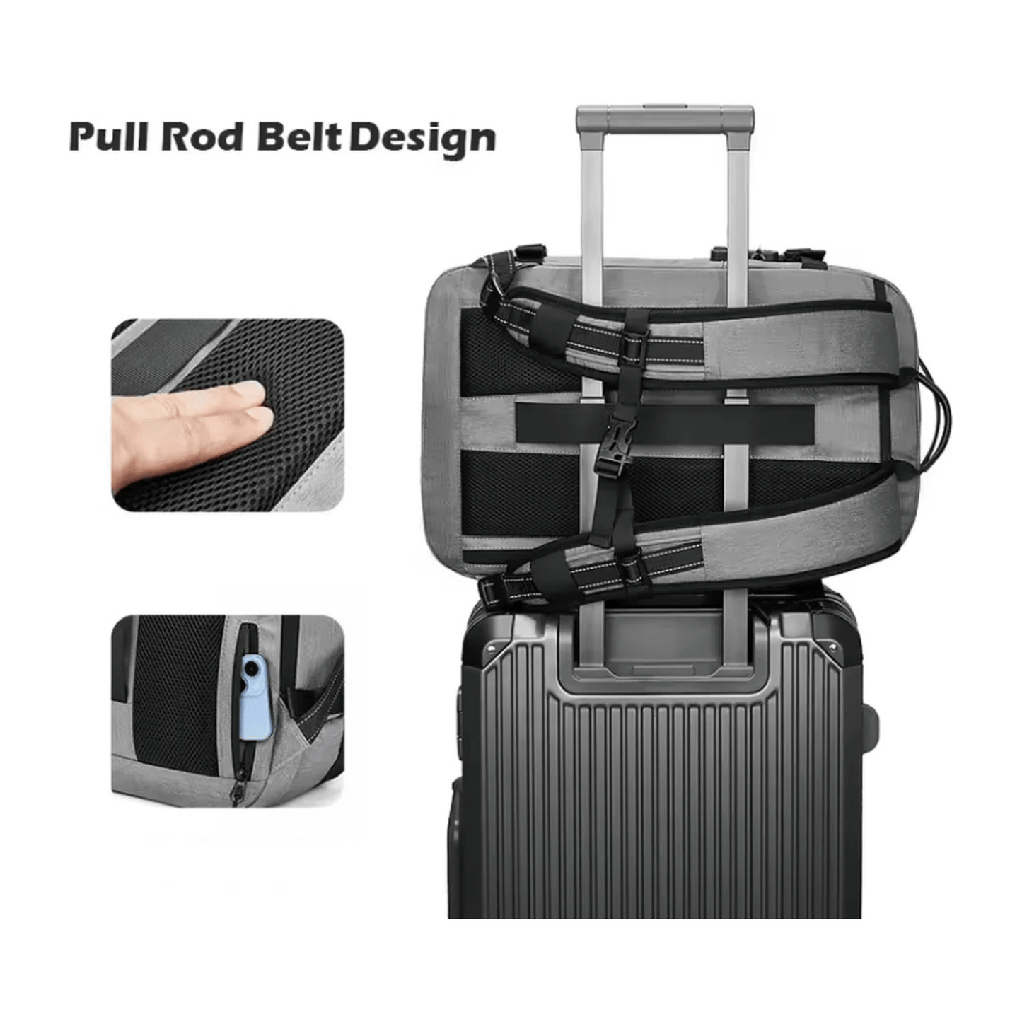CarryQuest® - Vacuum Rugzak Pro1 - Incl. Pomp - Grijs