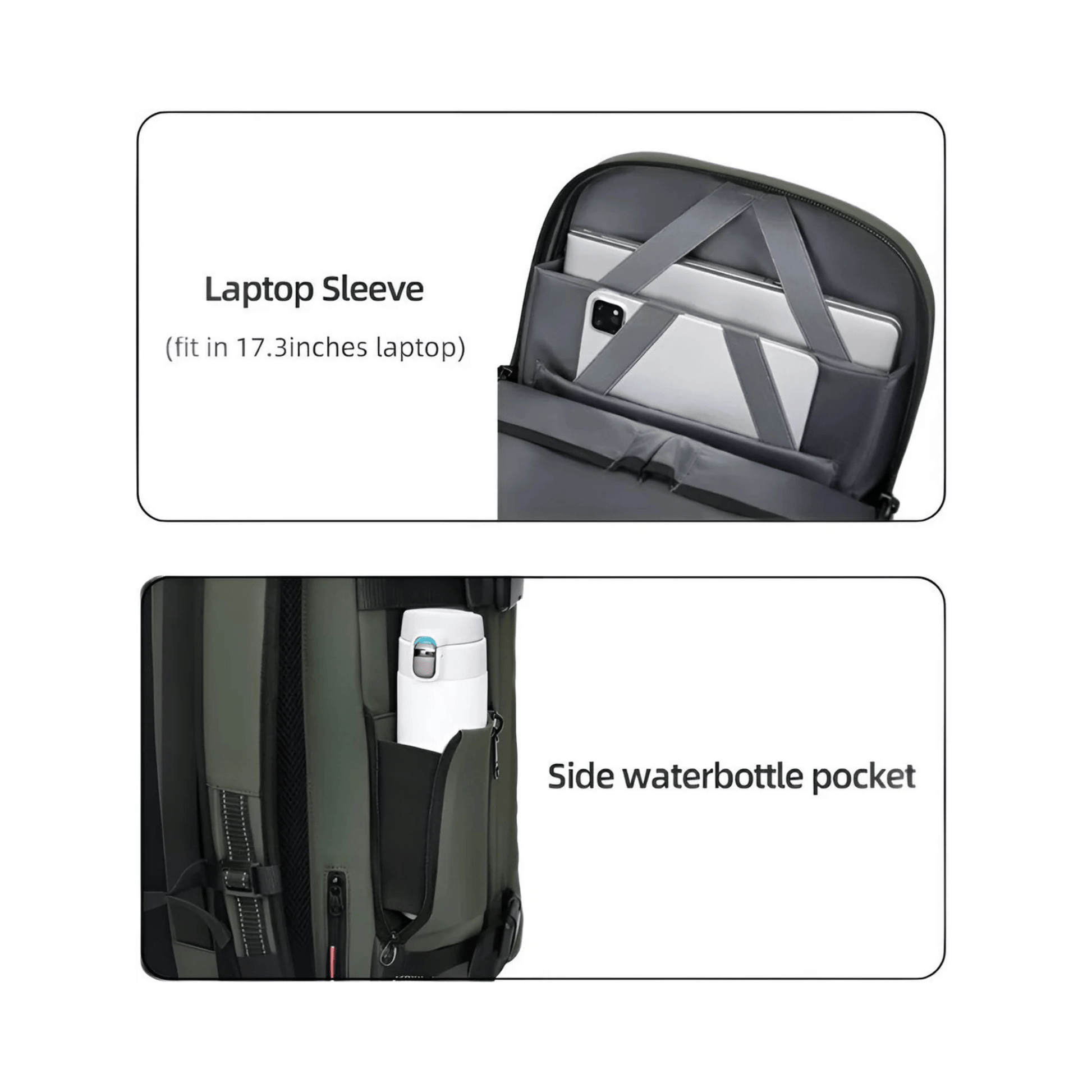 CarryQuest® - Vacuum Rugzak Pro1 - Inclusief Pomp - Groen