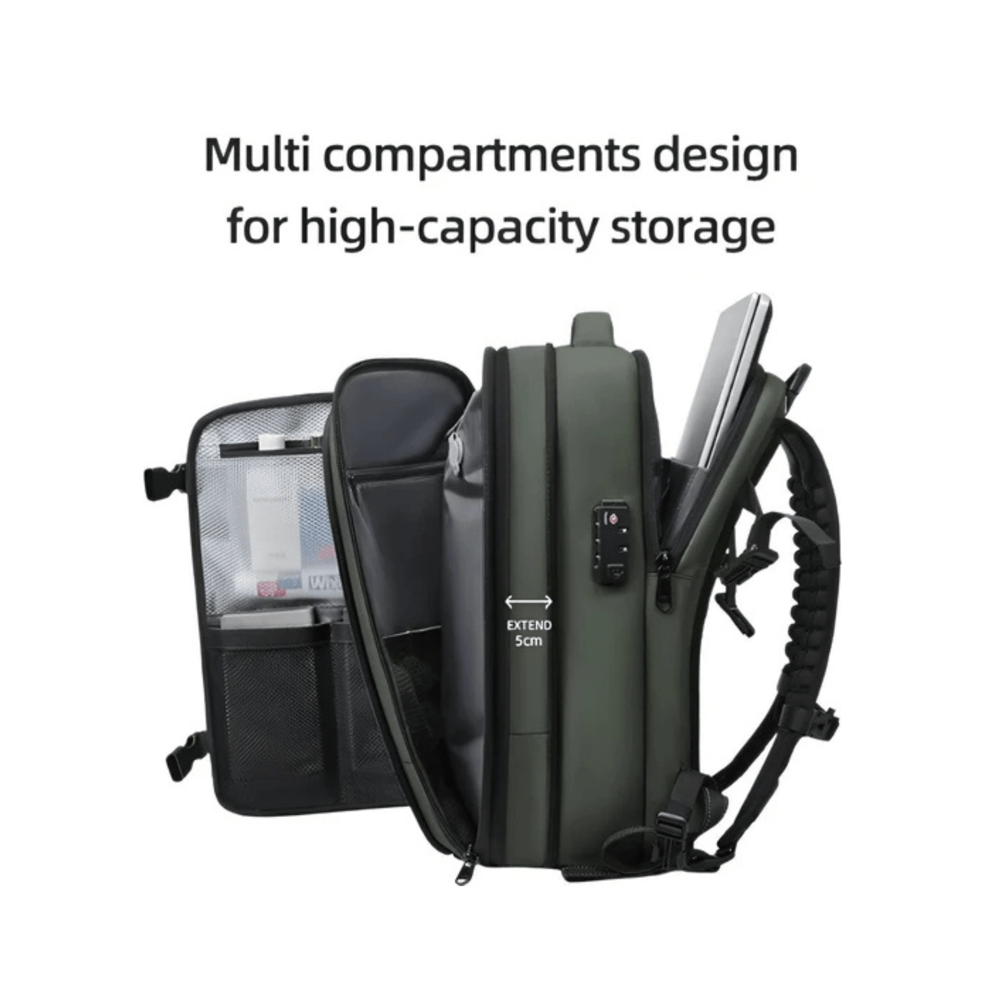 CarryQuest® - Vacuum Rugzak Pro1 - Inclusief Pomp - Groen