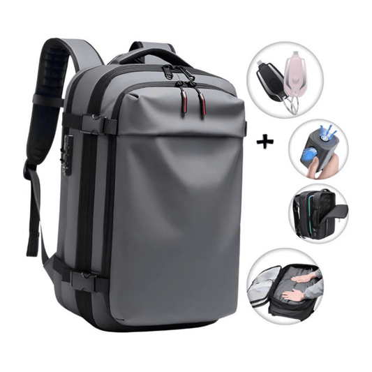 CarryQuest® - Vacuum Rugzak Pro2 - Inclusief Pomp - Grijs