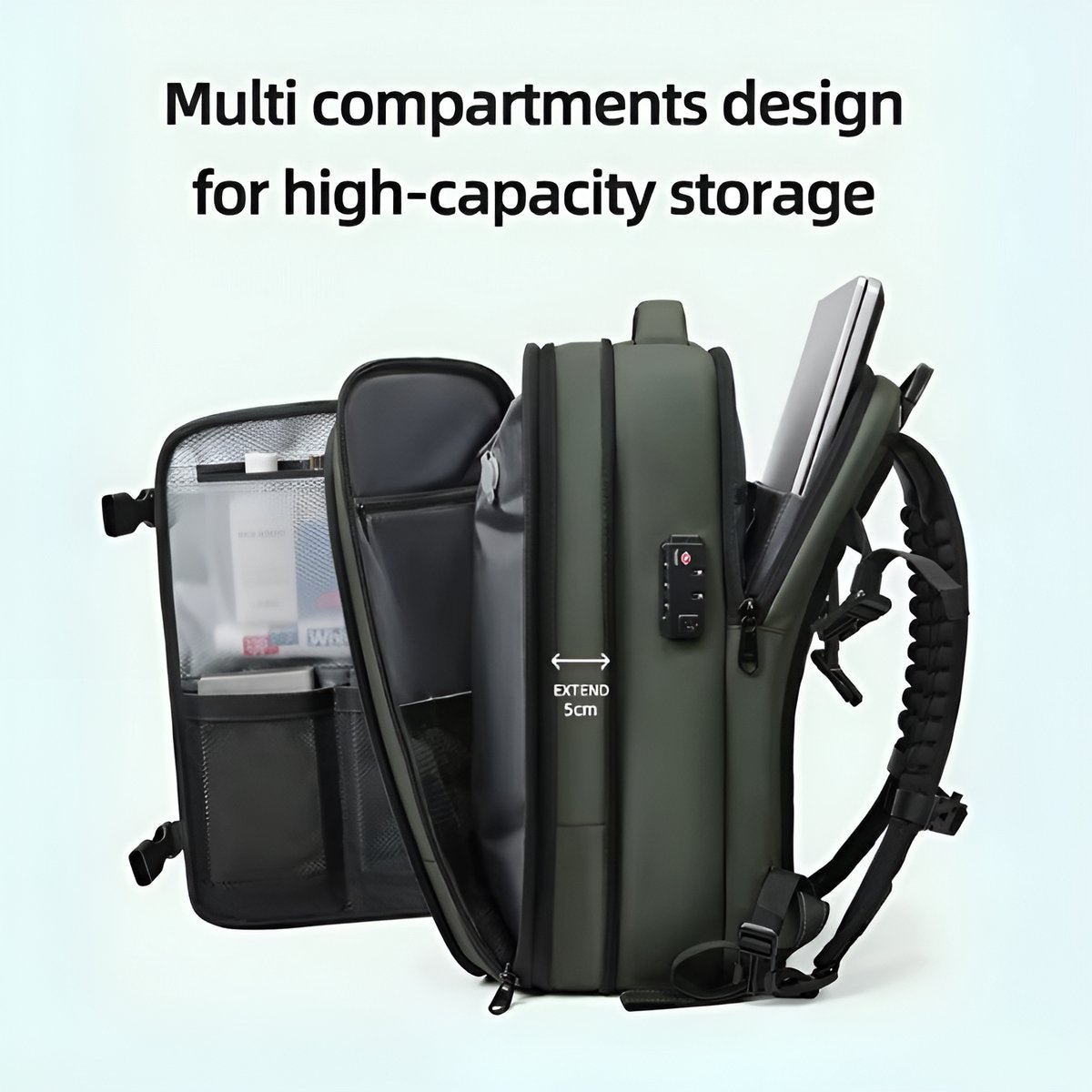 CarryQuest® - Vacuum Rugzak Pro2 - Inclusief Pomp - Groen