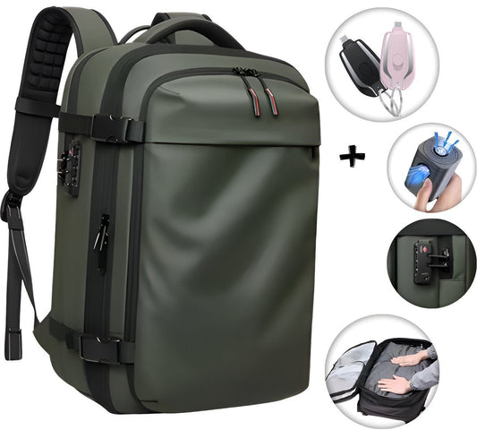 CarryQuest® - Vacuum Rugzak Pro2 - Inclusief Pomp - Groen