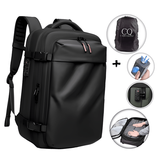 CarryQuest® - Vacuum Backpack Pro2 - Including Pump - Black