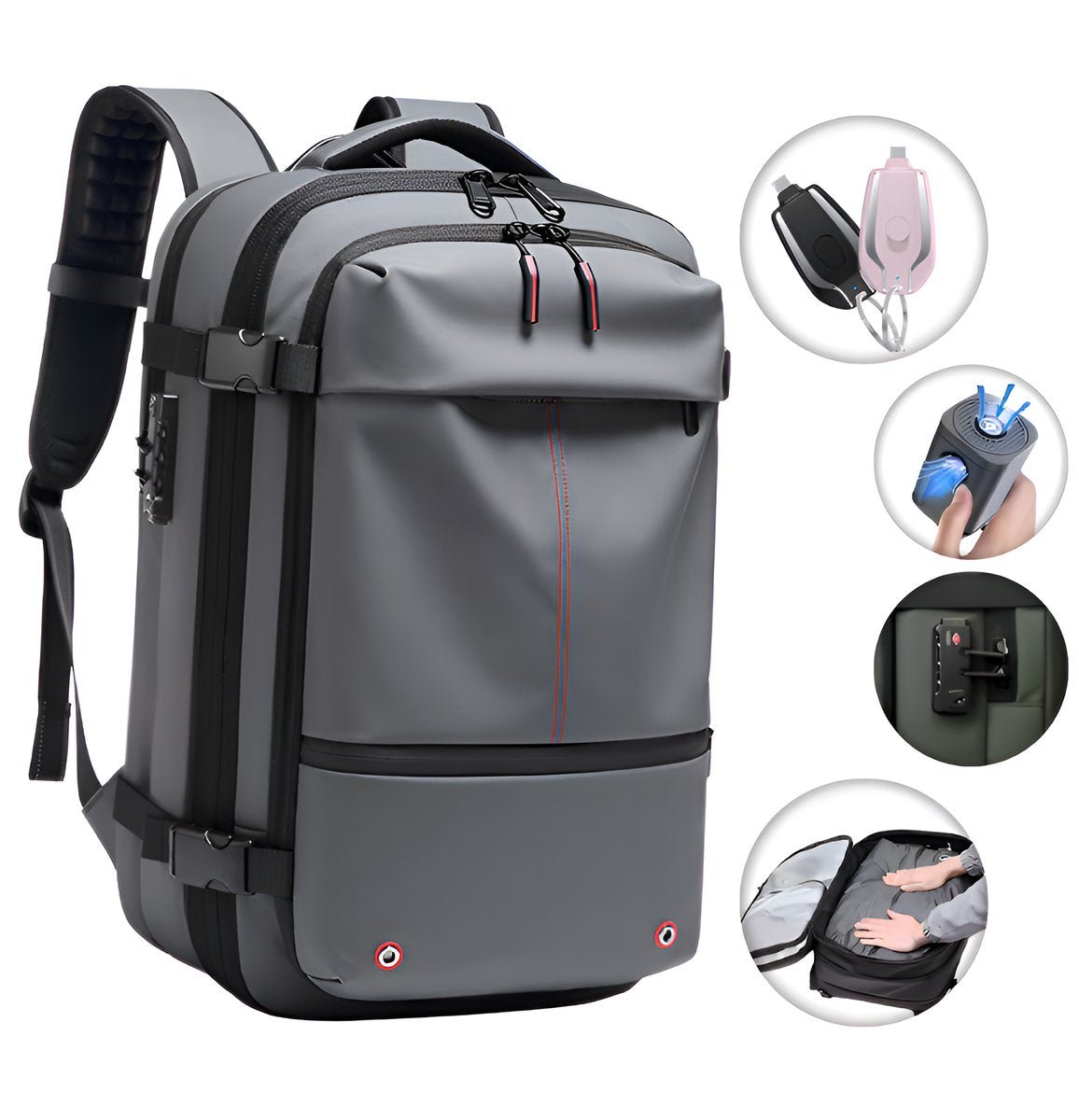 CarryQuest® - Vacuum Rugzak Zen - GrijsCarryQuestsimple