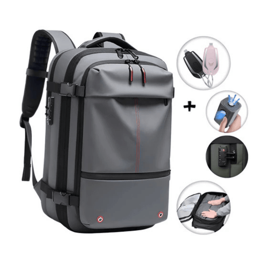 CarryQuest® - Vacuum Rugzak Zen - Incl. Pomp - Grijs