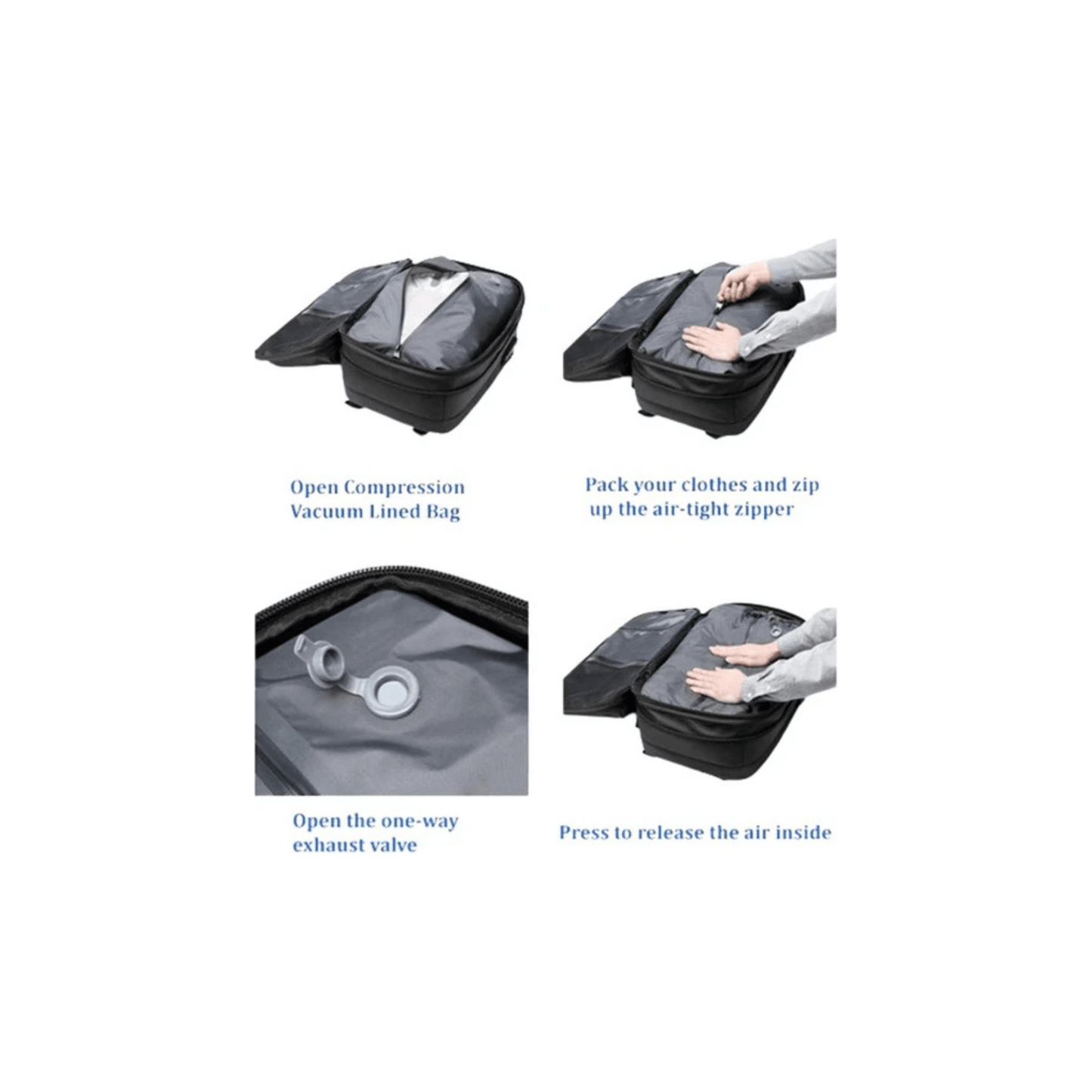 CarryQuest® - Vacuum Rugzak Zen - Incl. Pomp - GrijsCarryQuestsimple