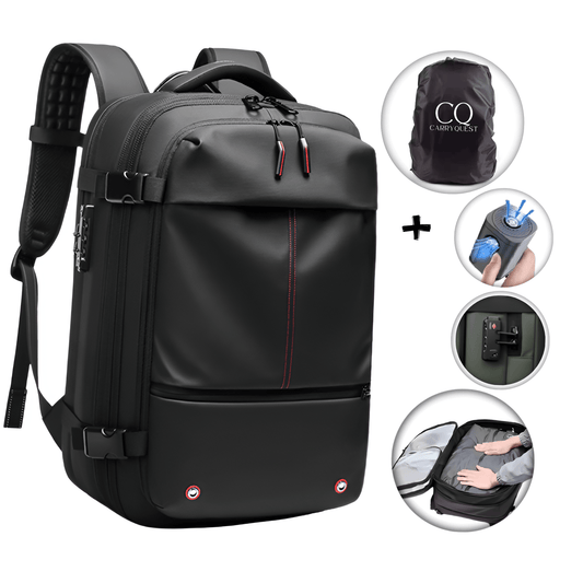 CarryQuest® - Vacuum Backpack Zen - Incl. Pump - Black