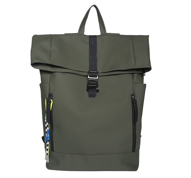 CarryQuest® Vrouwen Leren Roll Top Reistas Rugzak - 20 - 35L - Waterdicht - Stijlvol & FunctioneelCarryQuest®simpleNiet Klaar