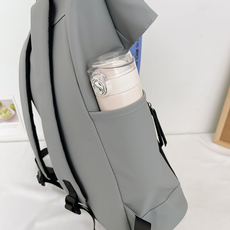 CarryQuest® Vrouwen Leren Roll Top Reistas Rugzak - 20 - 35L - Waterdicht - Stijlvol & FunctioneelCarryQuest®simpleNiet Klaar