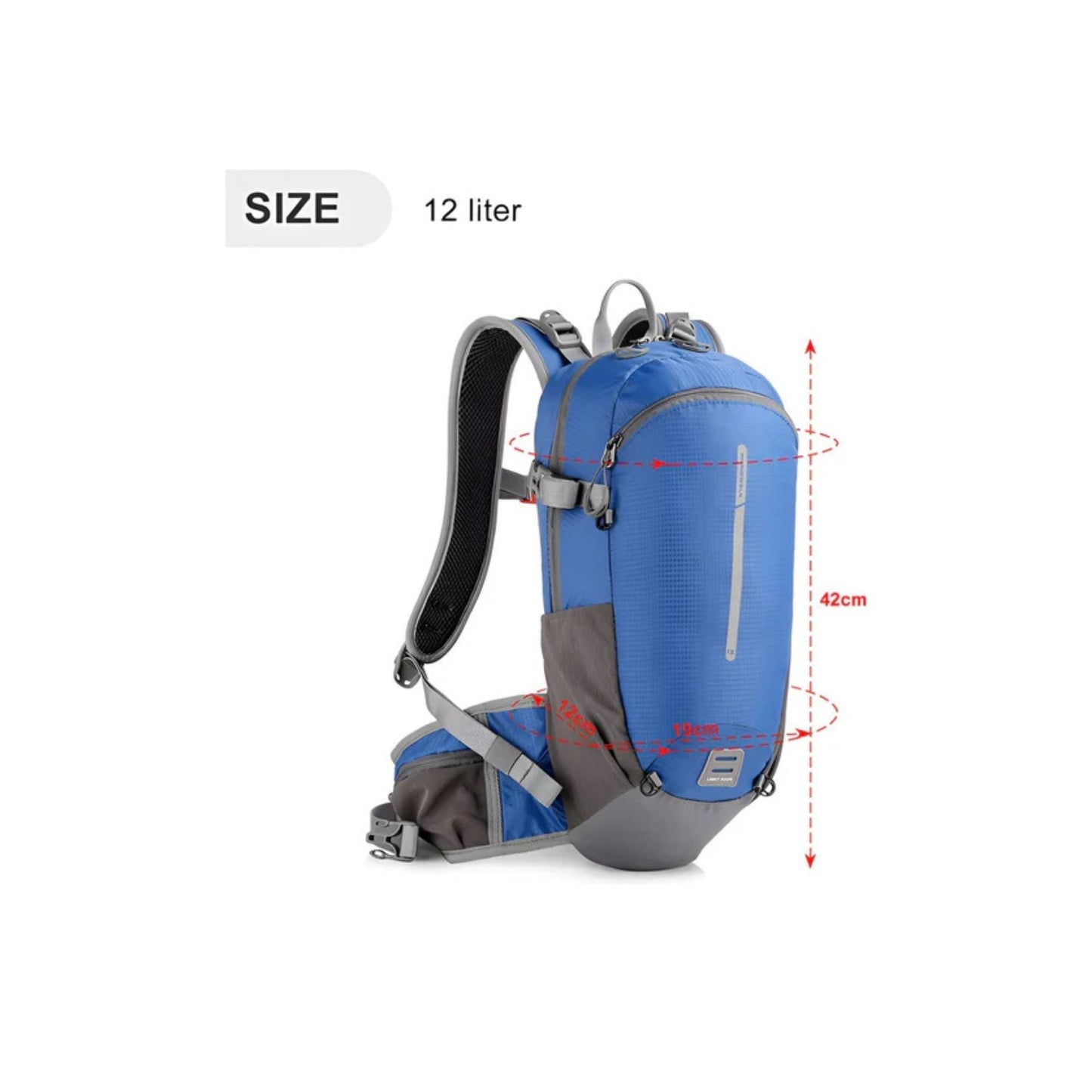 CarryQuest® - Wandel Rugzak 12L - Waterdicht - Backpack Fietsen - Waterzak - BlauwCarryQuestsimple