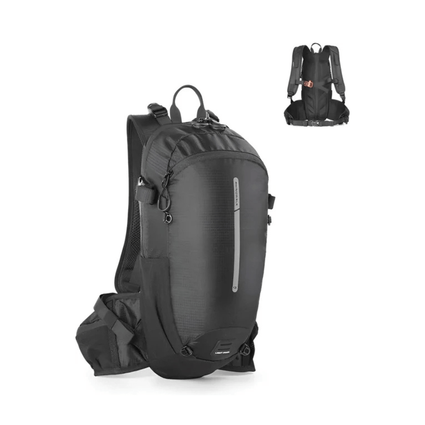 CarryQuest® - Wandel Rugzak 12L - Waterdicht - Backpack Fietsen - Waterzak - ZwartCarryQuestsimple
