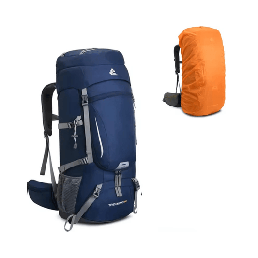 CarryQuest® - Wandelrugzak - Rugzakken - 60L - Waterdicht - Outdoor - Wandelen - Blauw