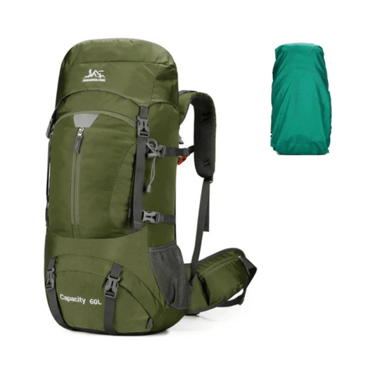 CarryQuest® - Wandelrugzak - Rugzakken - 60L - Waterdicht - Outdoor - Wandelen - Groen