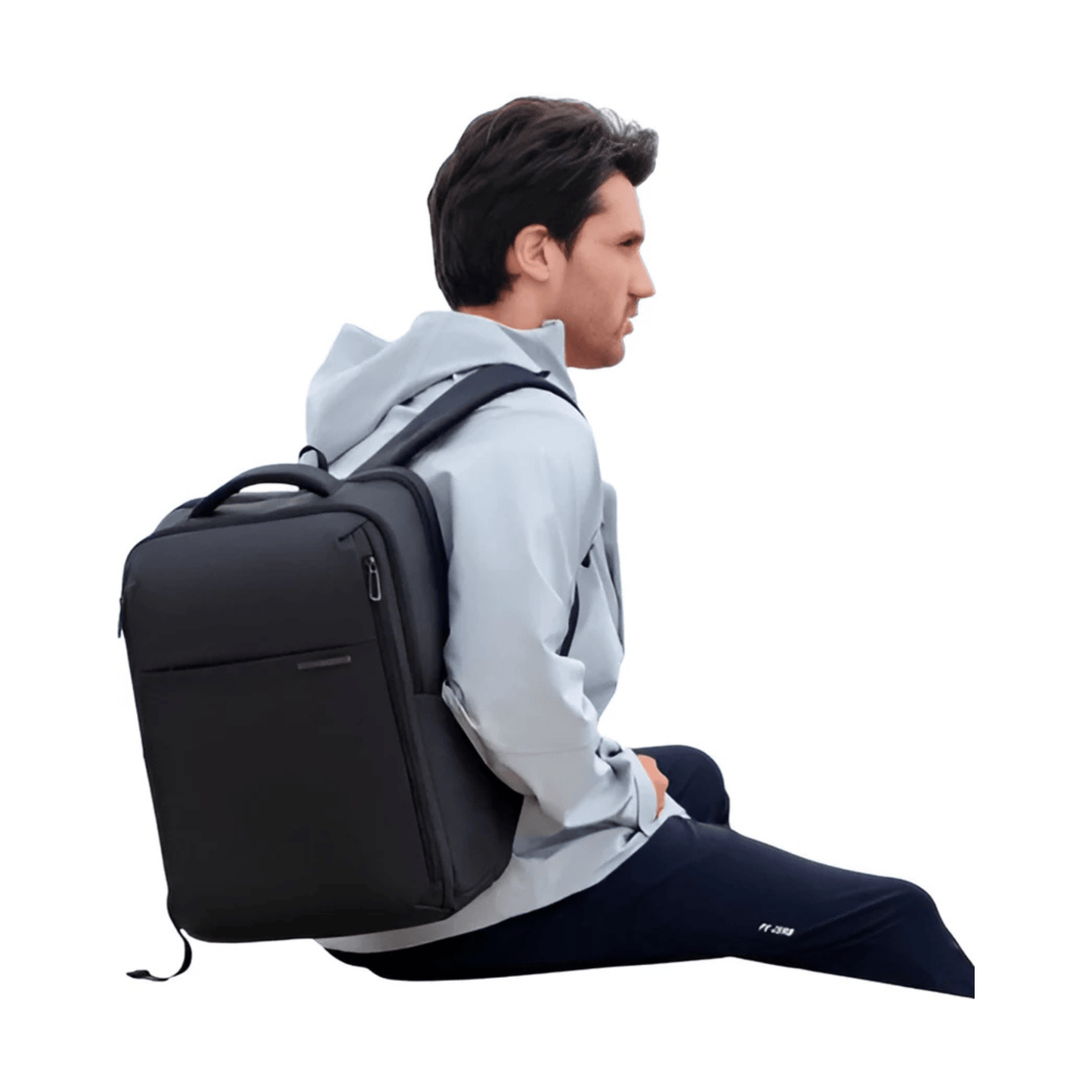 CarryQuest® - Waterafstotend + Laptopvak 15,6" - Schoolrugzak - Boekentassen - Zwart