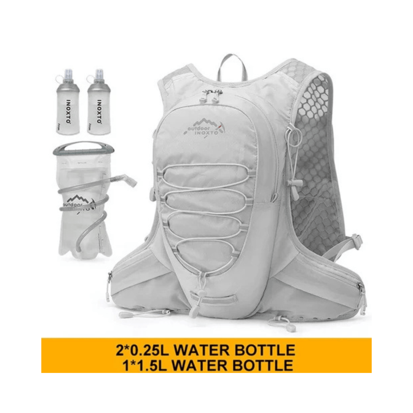 CarryQuest® - Waterdichte - Fietsrugzak - 10 Liter - Waterzak - Backpacks - Sport - Wandelen - WitCarryQuestsimple