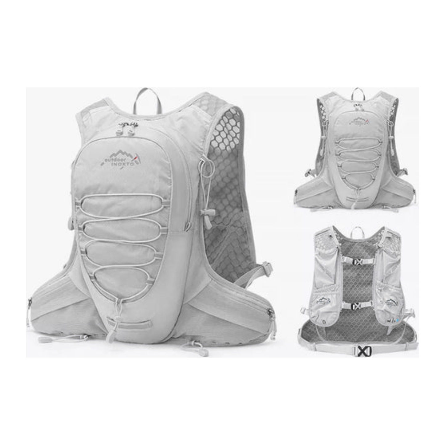 CarryQuest® - Waterdichte - Fietsrugzak - 10 Liter - Waterzak - Backpacks - Sport - Wandelen - WitCarryQuestsimple