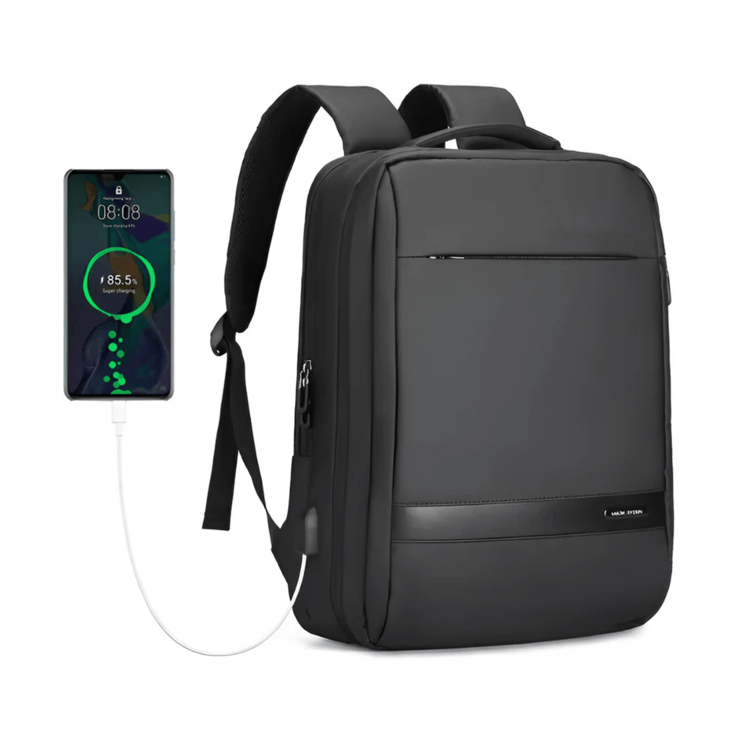CarryQuest® - Waterdichte Rugzak 15,6" - Grote Capaciteit - Laptop Rugzak - Zwart