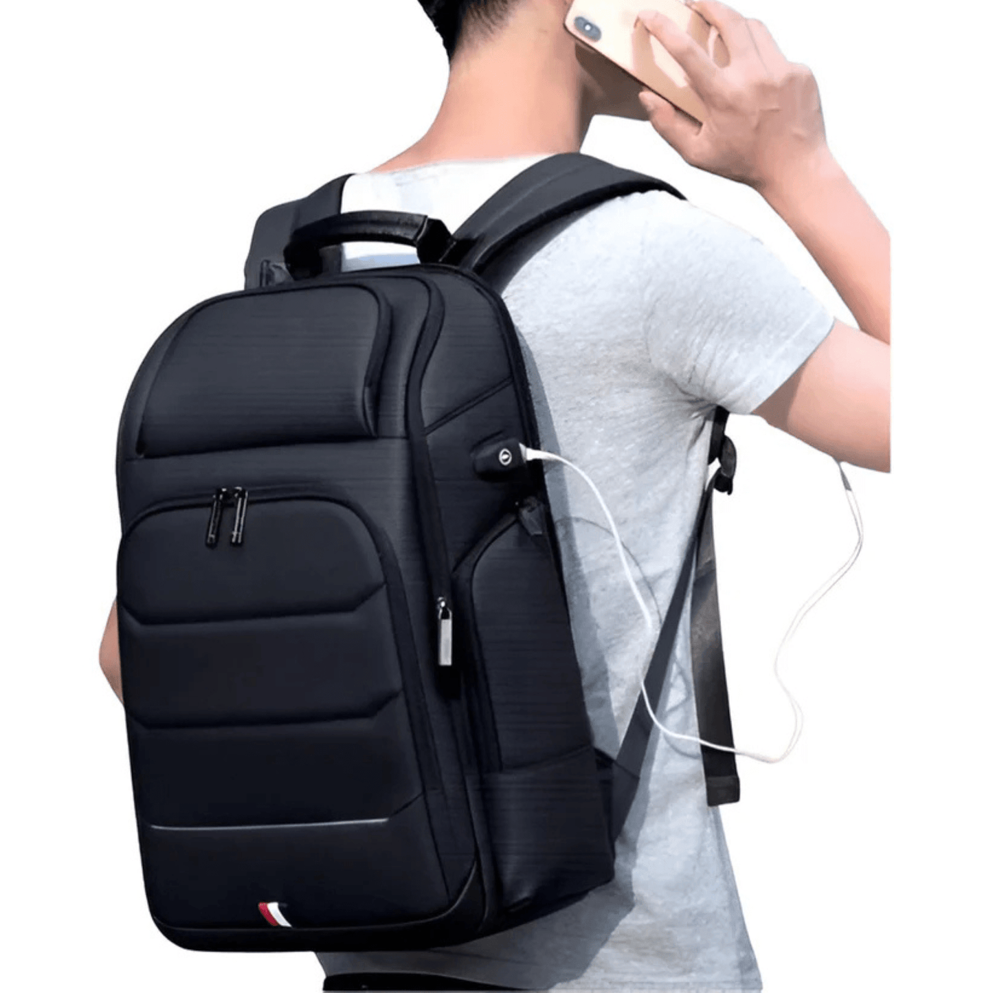CarryQuest® - Waterdichte Rugzak USB Oplaadbaar - Zwart
