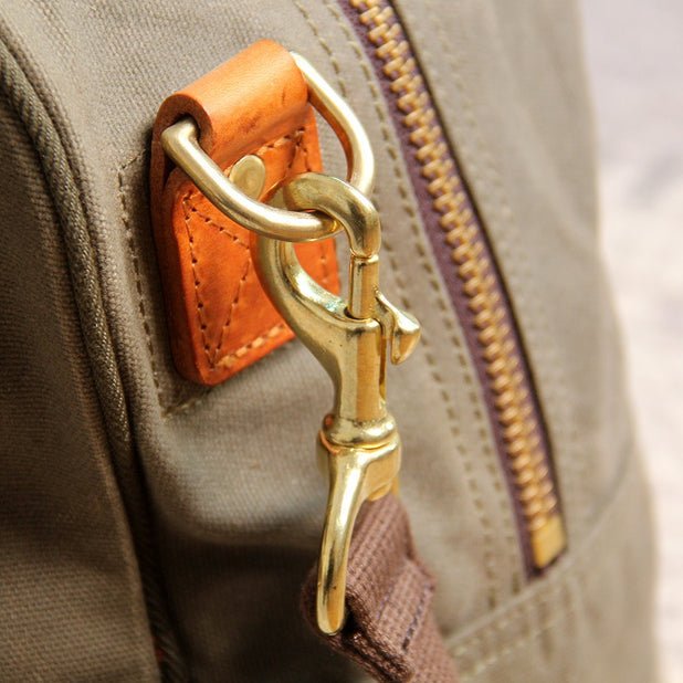 CarryQuest® Waxed Canvas Reistas - 50x30x20cm - Army Groen - Duurzaam & Waterbestendig - WeekendtasCarryQuestReis - /Weekendtas03