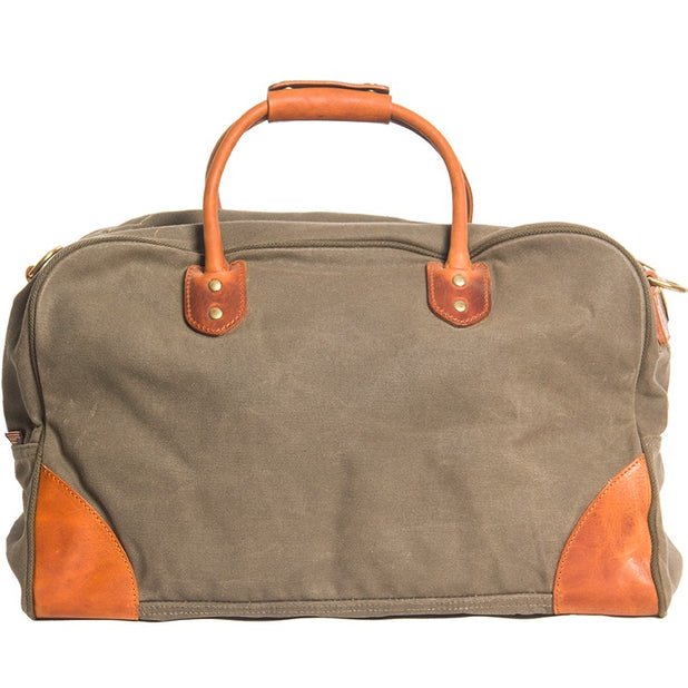CarryQuest® Waxed Canvas Reistas - 50x30x20cm - Army Groen - Duurzaam & Waterbestendig - WeekendtasCarryQuestReis - /Weekendtas03