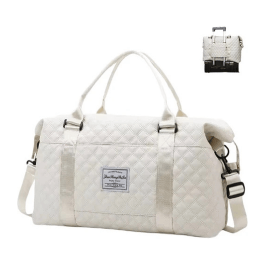 CarryQuest® - Weekender Handbagage - Natte tas - Zacht - Handbagage - Wit