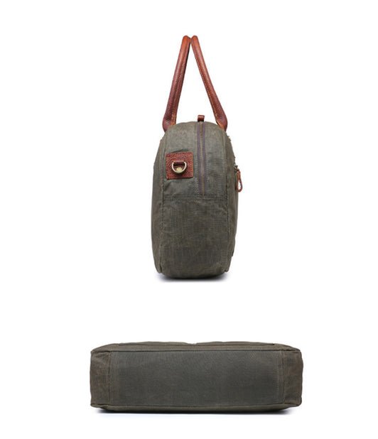 CarryQuest® Weekendtas Canvas - 50x29x12cm - Khaki - Stijlvol & Ruim - Perfect voor ReizenCarryQuestReis - /Weekendtas03