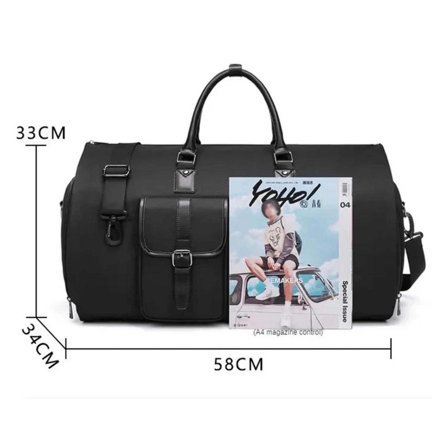 CarryQuest® - Weekendtas - Reistas - Weekendtas - Reistassen - Heren - ZwartCarryQuestsimple