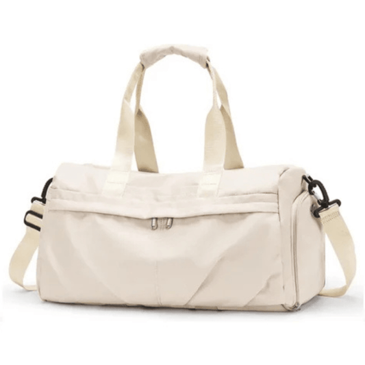 CarryQuest® - Weekendtas - Sporttas - Waterdicht Nylon - Georganiseerd en Stijlvol - Beige