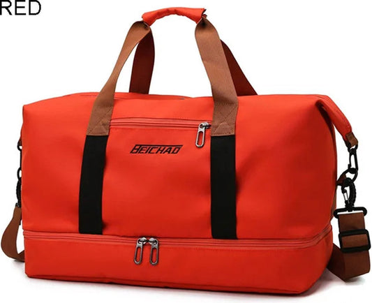 CarryQuest® - Weekendtas - Weekend Tassen - Rood - 20 - 35L - Oxford - Waterdicht - Stijlvol - Ruim - Reis - Avontuur - Heren - Dames - Bol.com