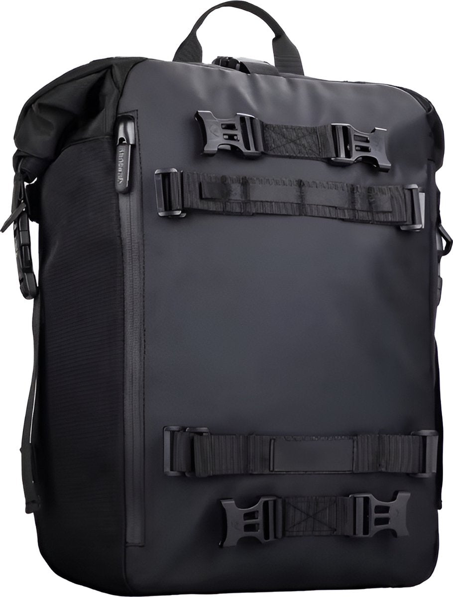 WoYoW® - Motorfiets Achter Tas 20L Waterdicht Multifunctioneel Zadel Zijbagage Tas Fietsrugzak Universeel - Zwart 20L