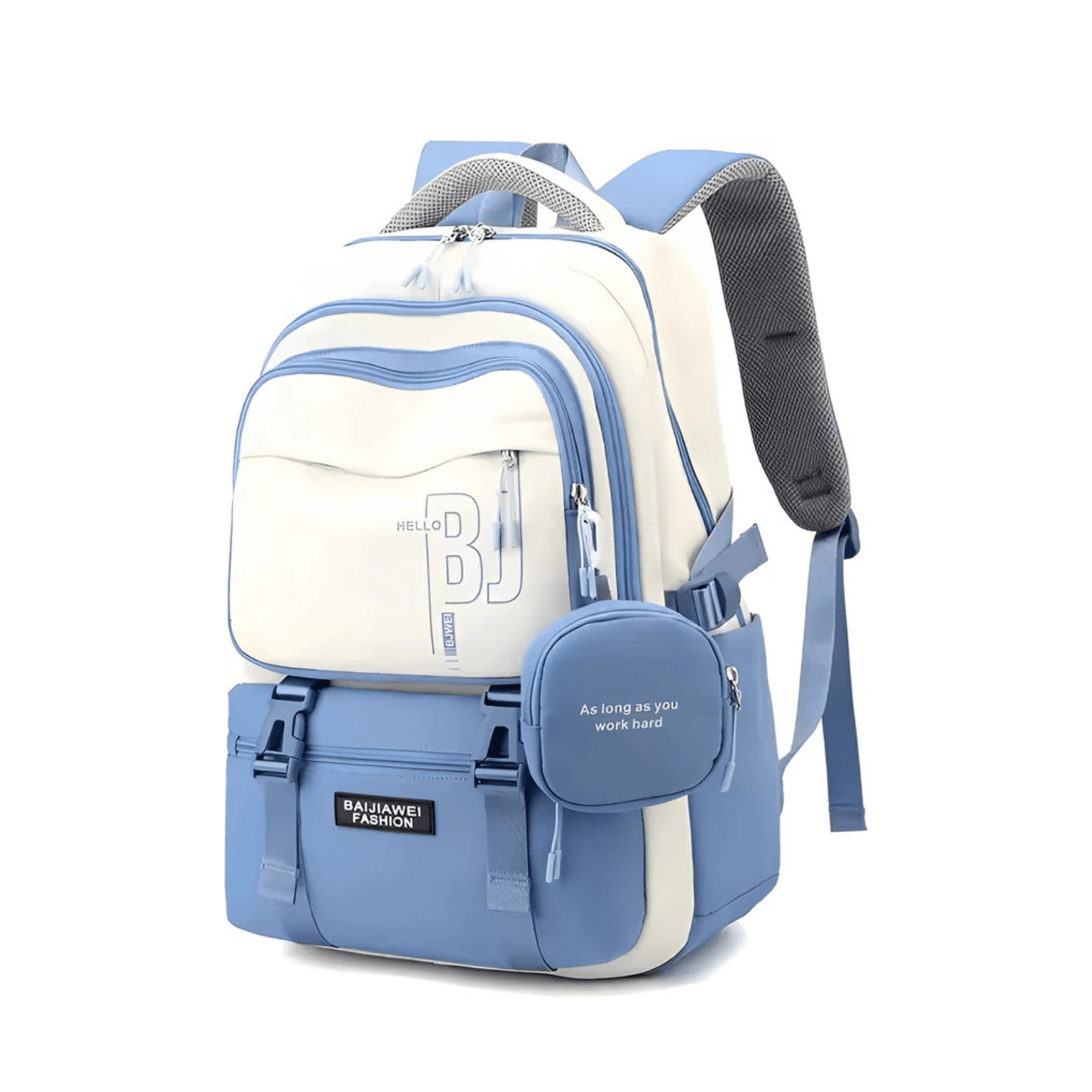 WoYoW® - Schooltas Meisjes - Waterdicht - Schooltassen - Licht BlauwCarryQuestsimple