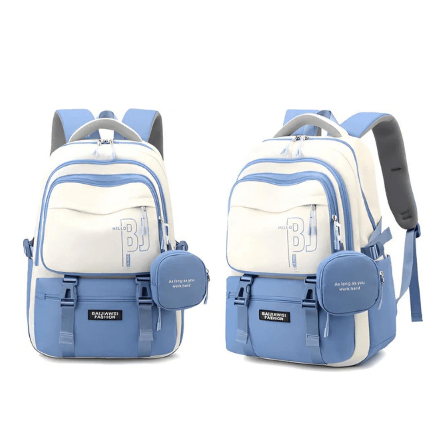 WoYoW® - Schooltas Meisjes - Waterdicht - Schooltassen - Licht BlauwCarryQuestsimple