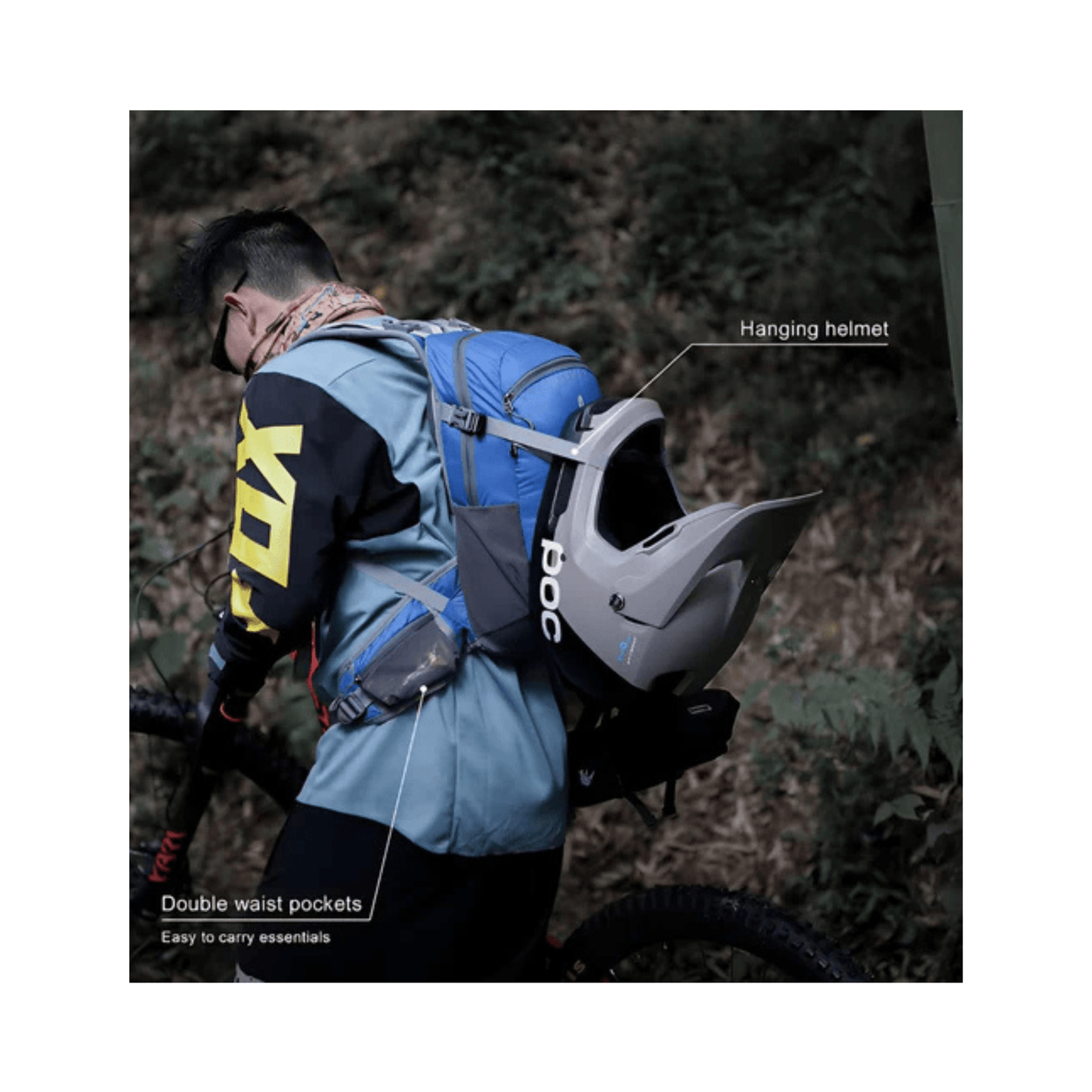 WoYoW® - Wandel Rugzak 12L - Waterdicht - Backpack Fietsen - Waterzak - BlauwCarryQuestsimple